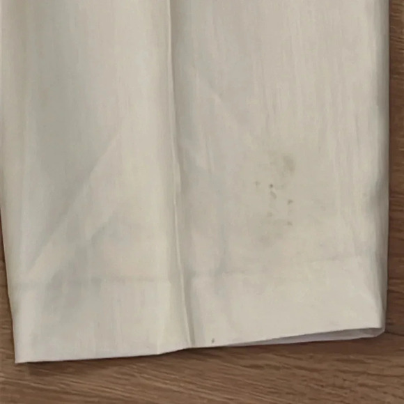 Talbots | NEW cream viscose/linen trouser pants women’s size 12 high rise taper - Picture 6 of 10
